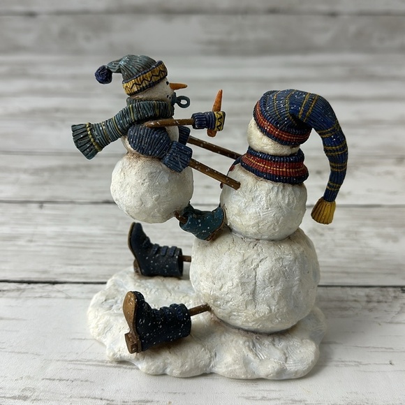 Wit & Whimsy Got your Nose Snowman Figurine 2004 Ned Young by Lang - Picture 4 of 10